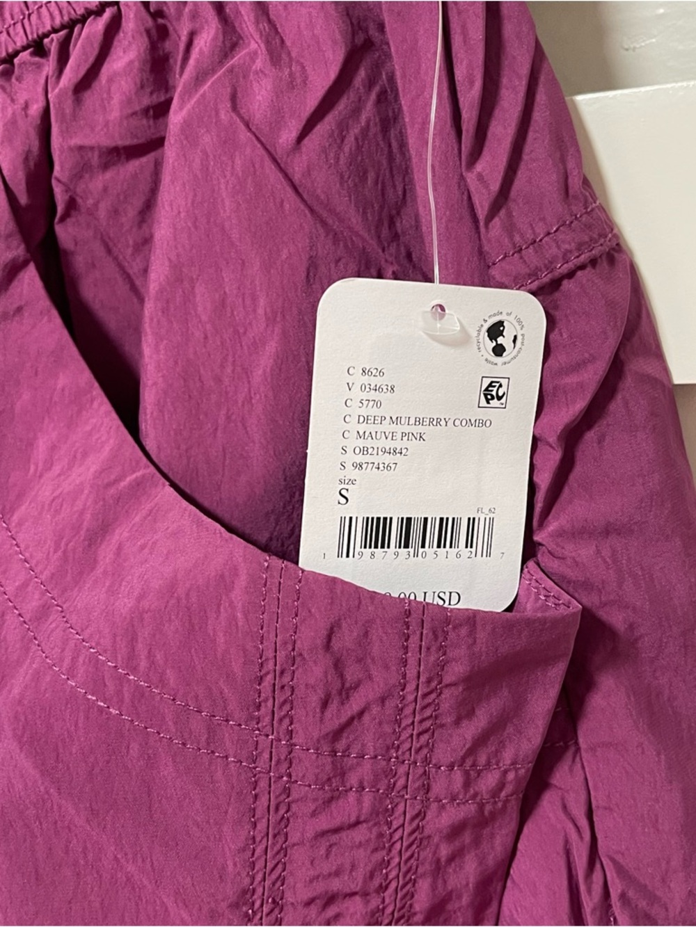 Free People Freeflow Pants mauve pink Sz S NWT - Picture 7 of 8
